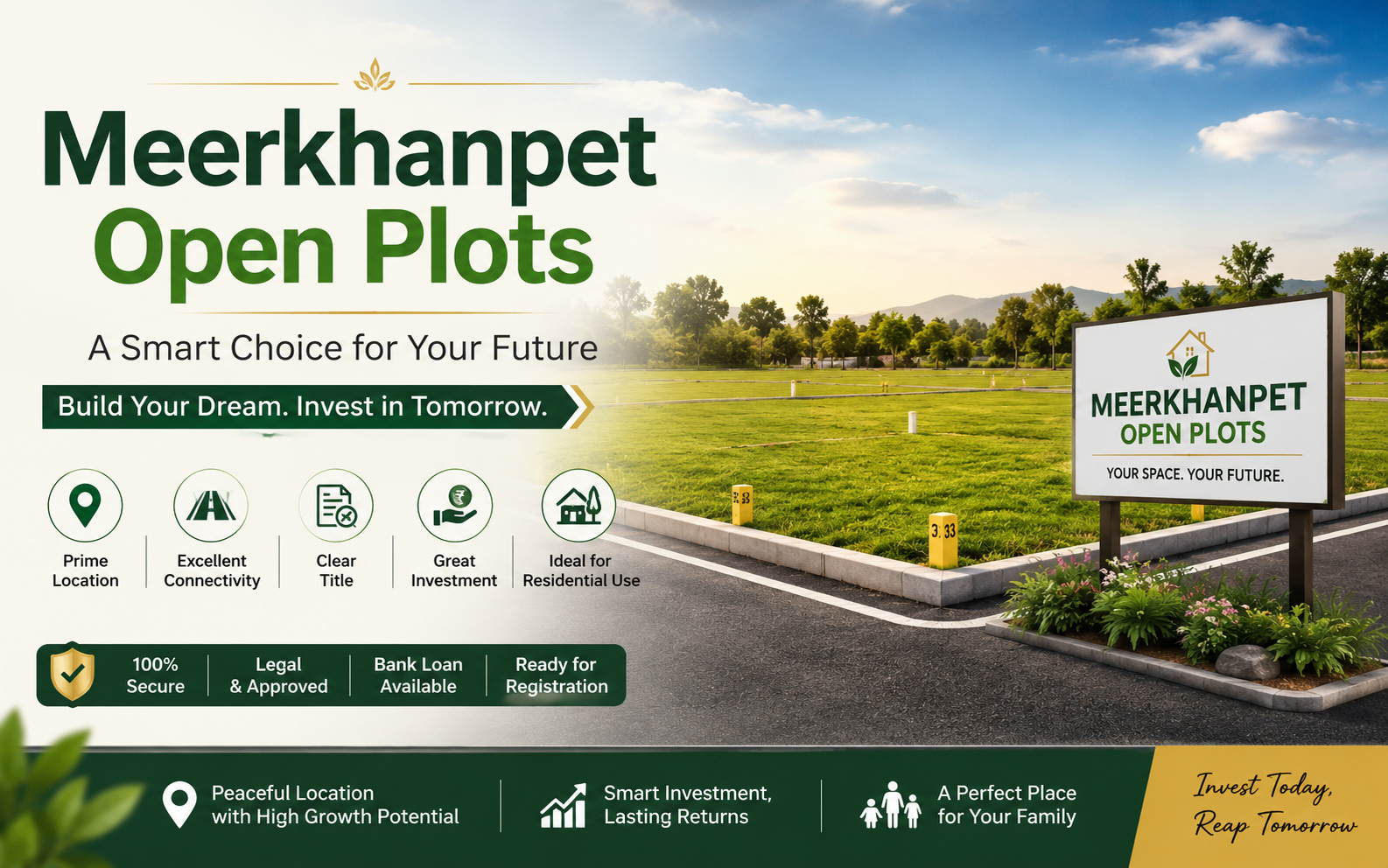 Meerkhanpet open plots