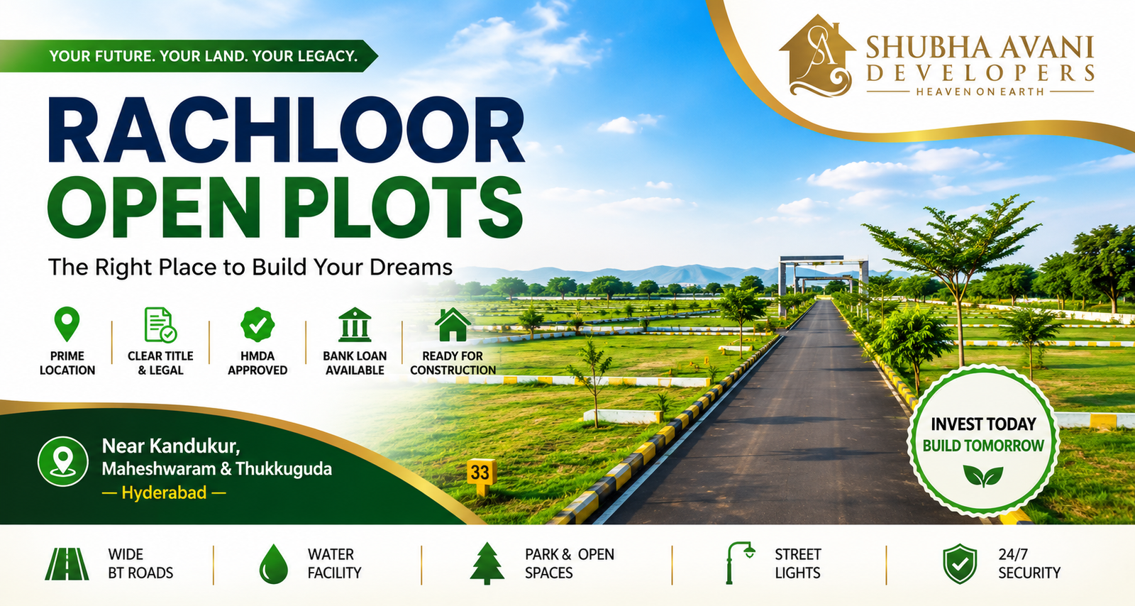 Open plots in Rachloor