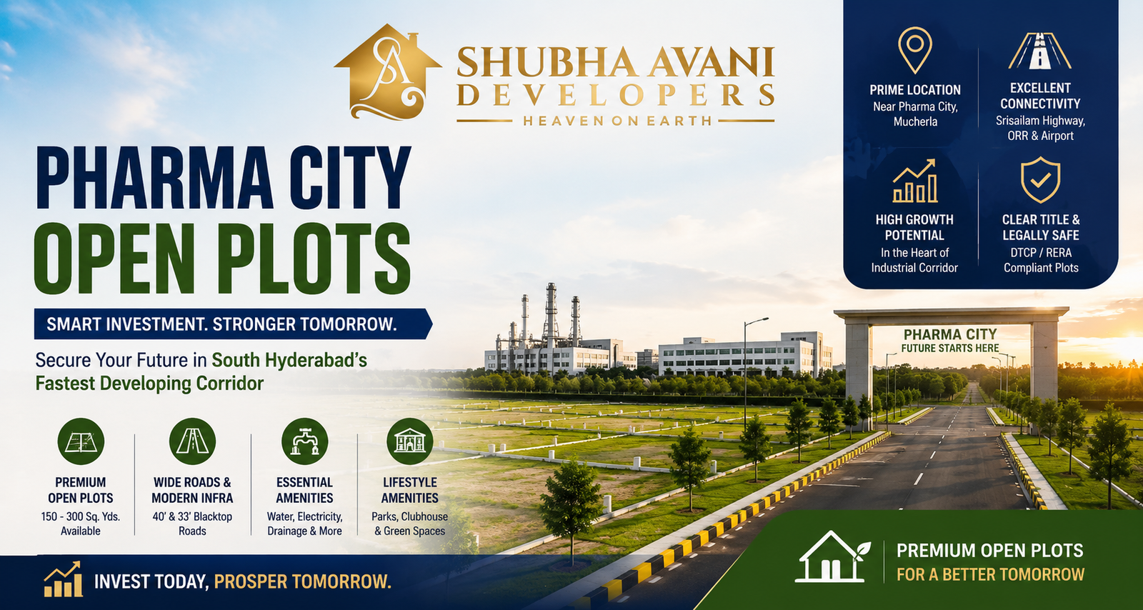 plots near Pharma City