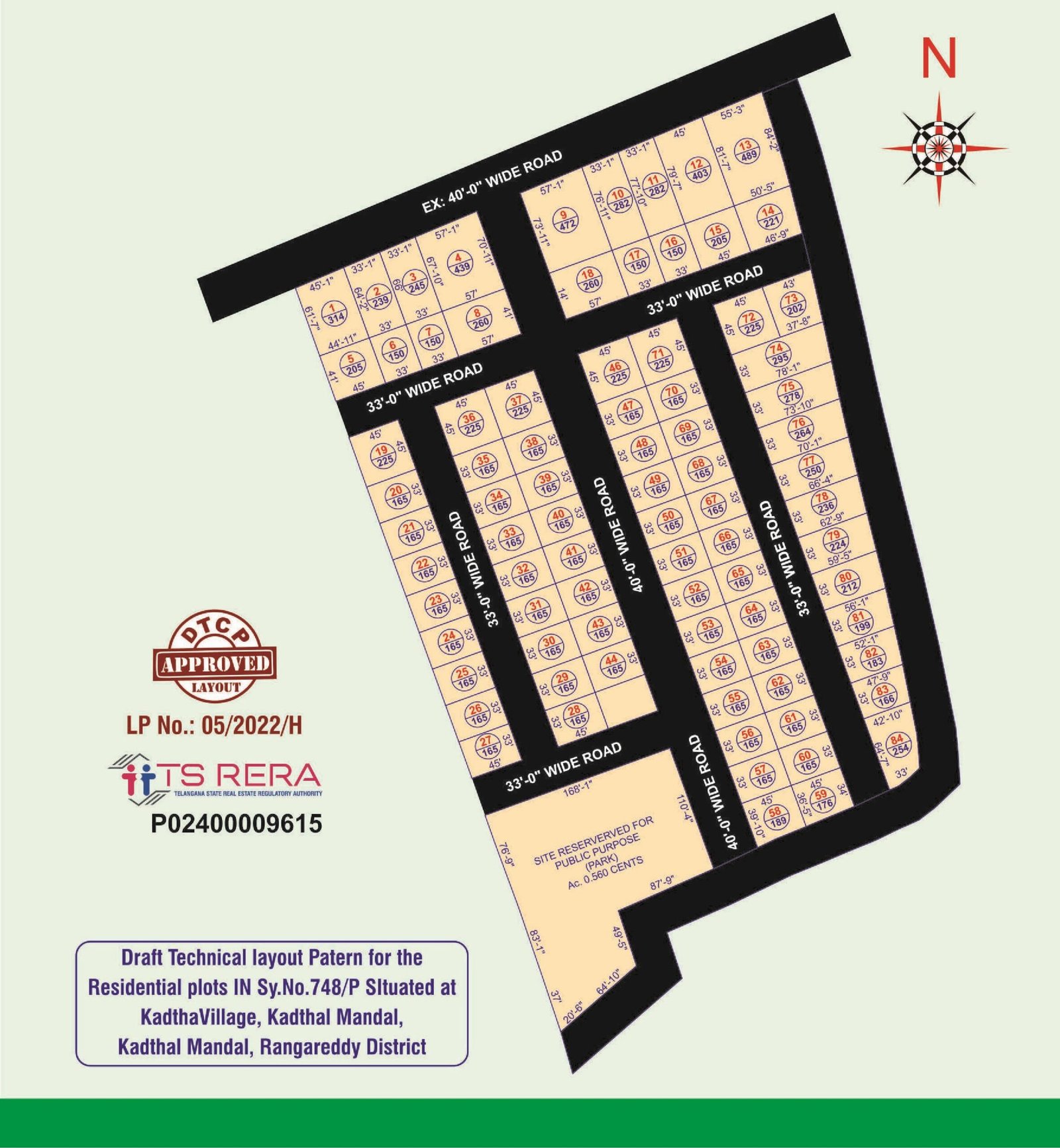 Kadthal SmartCity approved venture layout